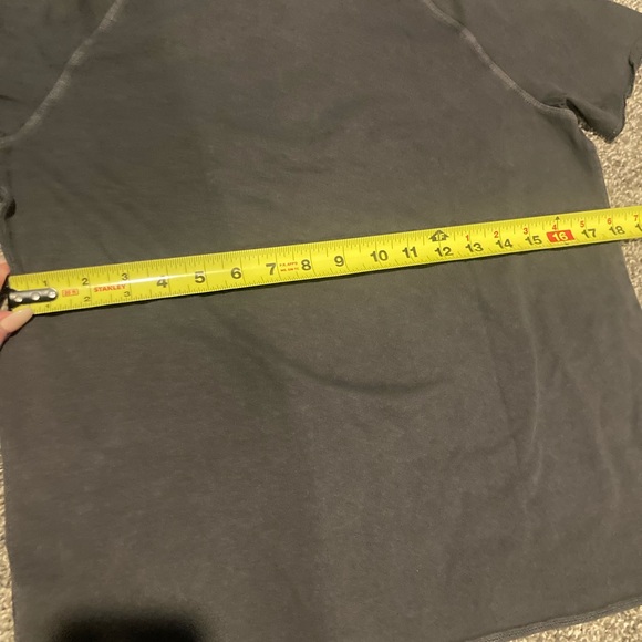 NWT Women’s Madewell Garment Dyed Raglan Henley Tee/ small/coal - Picture 11 of 11